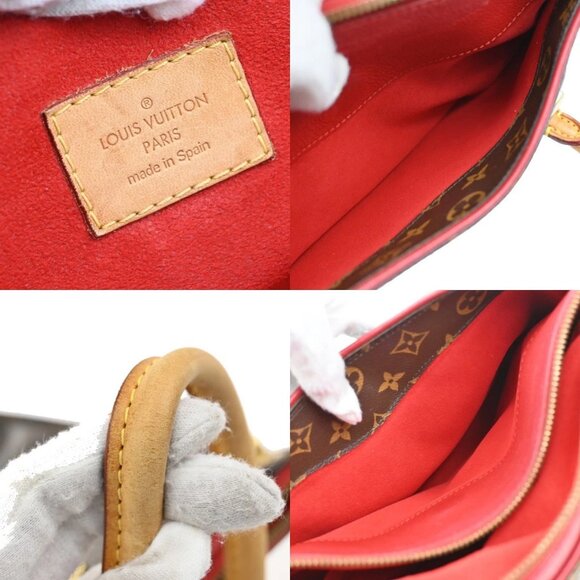 LOUIS VUITTON Pallas 2Way Shoulder Hand Bag Monogram Leather Red M41175 689KB448 - Picture 14 of 15